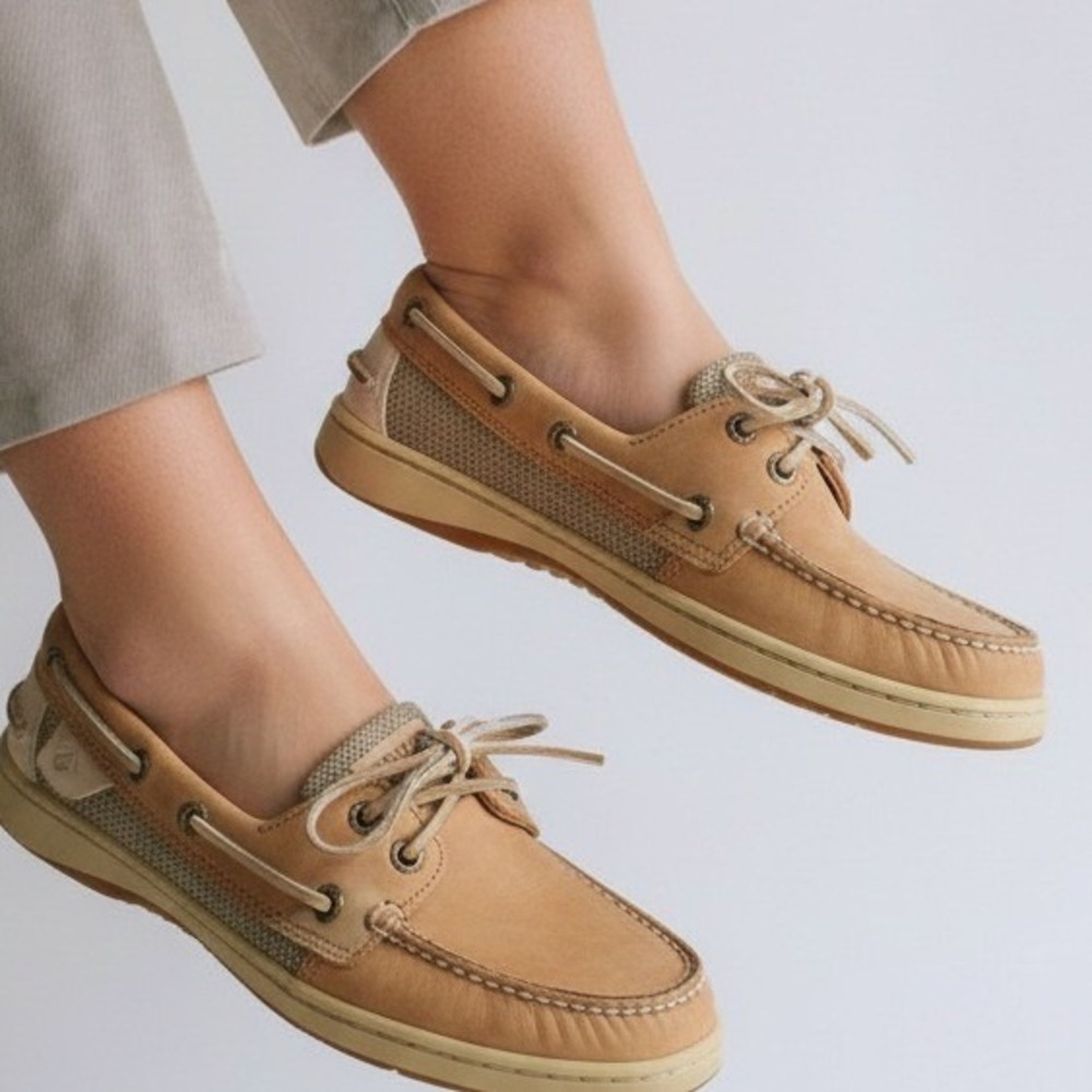 Sperry Top Sider Women's Tan Boat Shoes Size 7 Memory Foam Comfort